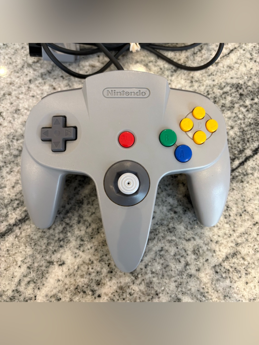 Nintendo 64 N64 Controller NUS-005 - Grey - Authentic OEM - Tested Working